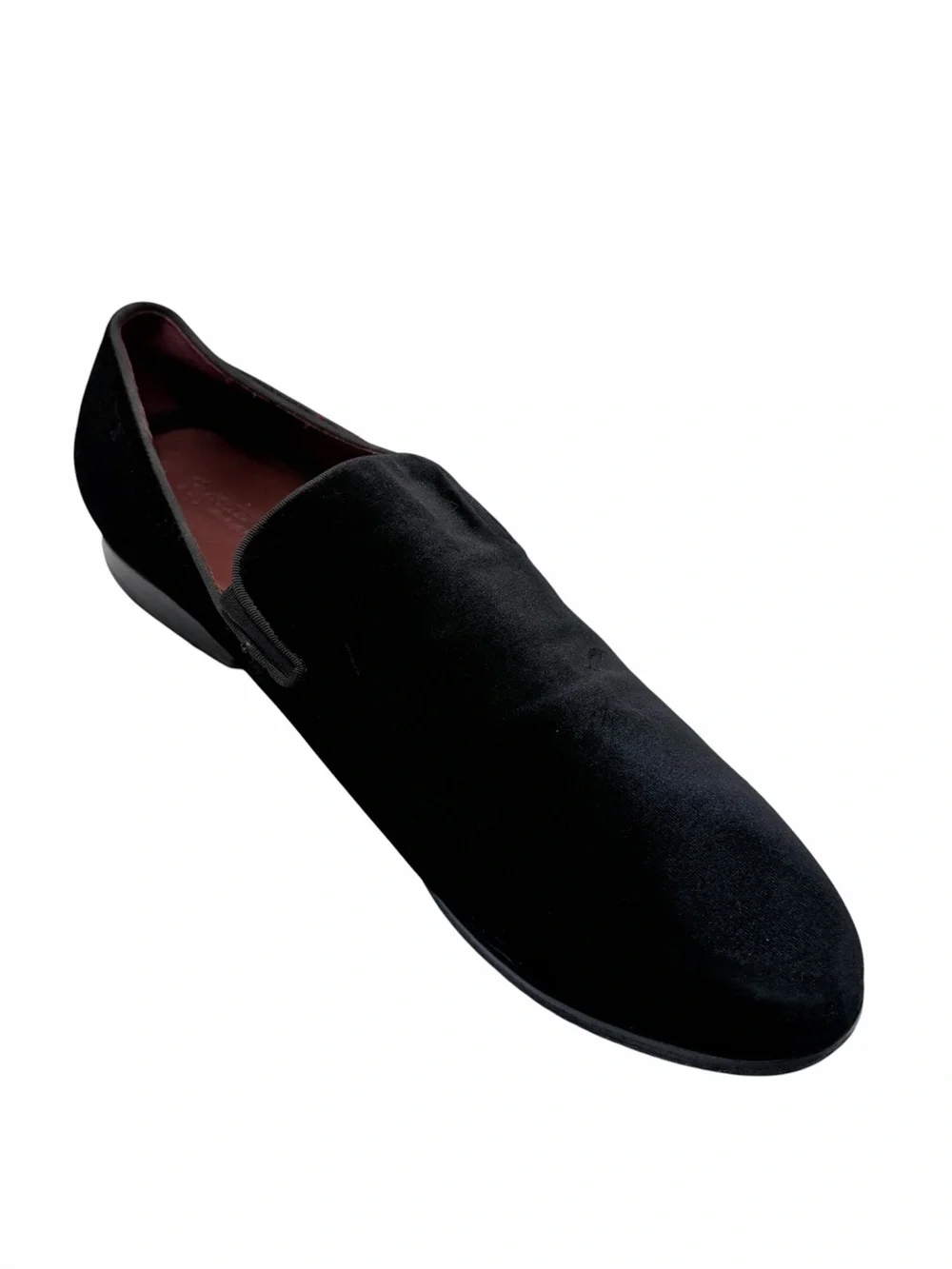Peter Huber Black Velvet Slip-On Loafers Men’s Size 13 Formal Dress Shoes